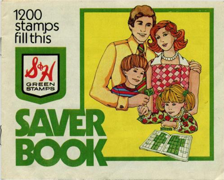 S&H green stamps saver book
