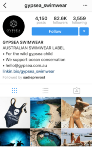 Gypsea Instagram Screenshot